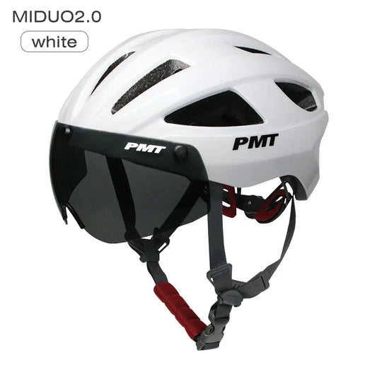 Ultralight Bicycle Helmet with Magnetic Windproof Lenses