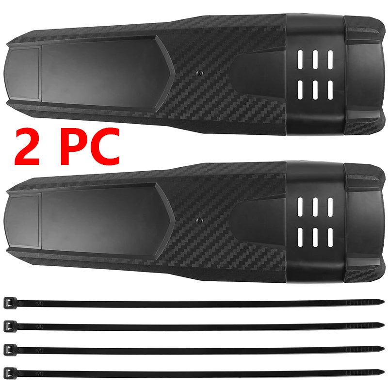 Vridezone Carbon-Look E-Bike Mudguard for 26–29-Inch Wheels