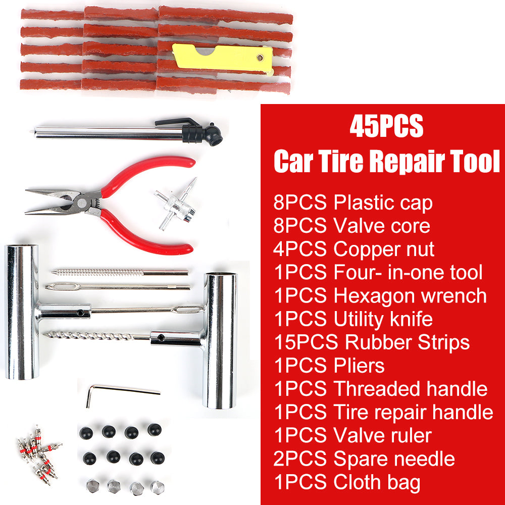 Vridezone 45-Piece Tubeless Tyre Repair Kit for E-Bikes