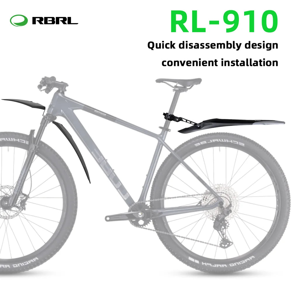 RBRL MTB Bicycle Mudguard Quick-Release Widen Bike Fender HIgh Quality PP Splash Proof Fender for 24-29 Cycling Profector