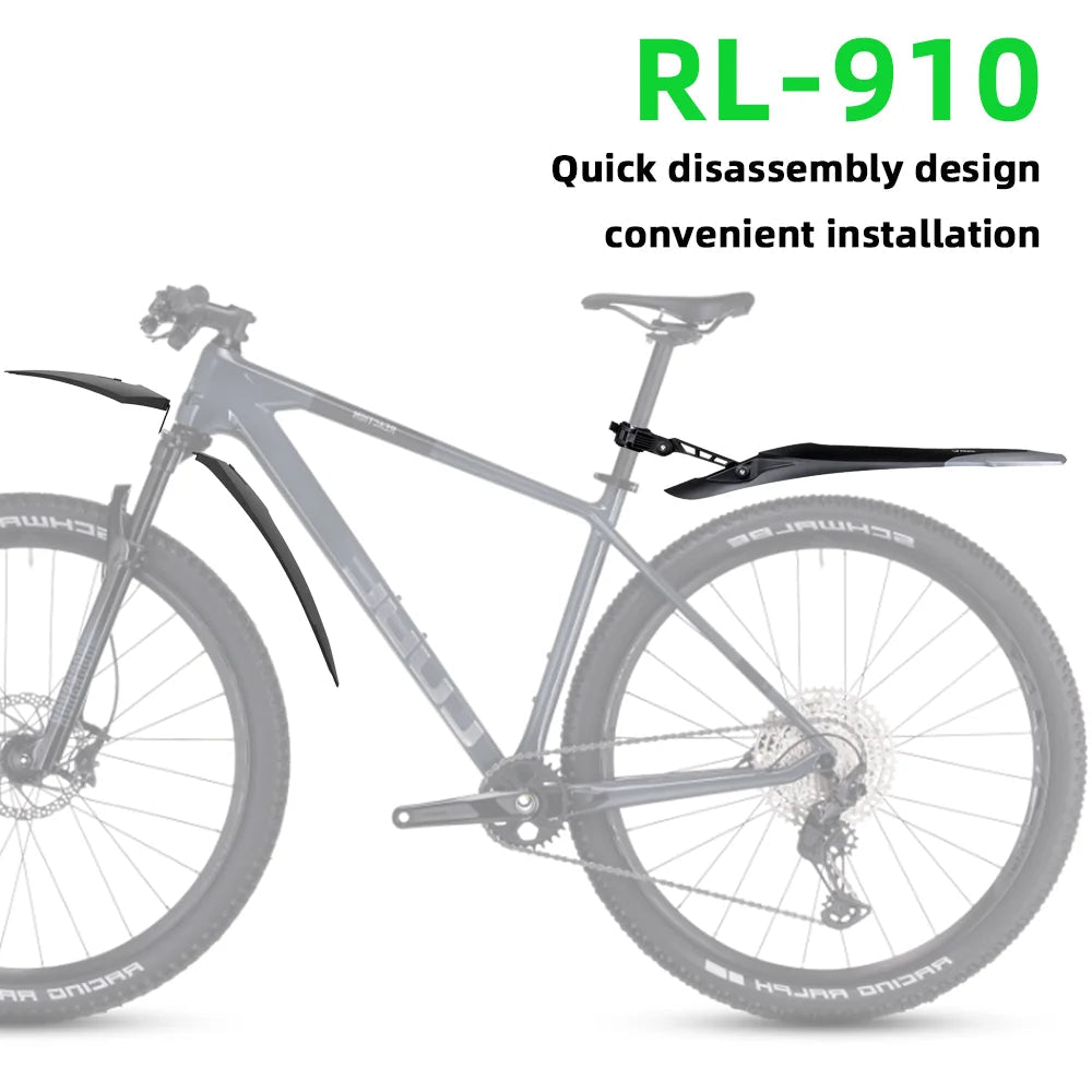 Vridezone Quick-Release E-Bike Mudguards for 26–29-Inch Wheels