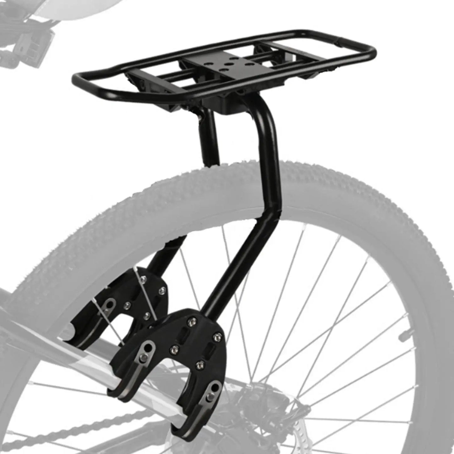 Rear Bike Rack,Fits Mountain Bikes E MTB, Electric Mountain Bikes, Easy Install & Use, Fits Any Brand Pannier Bag & Rack Trunks