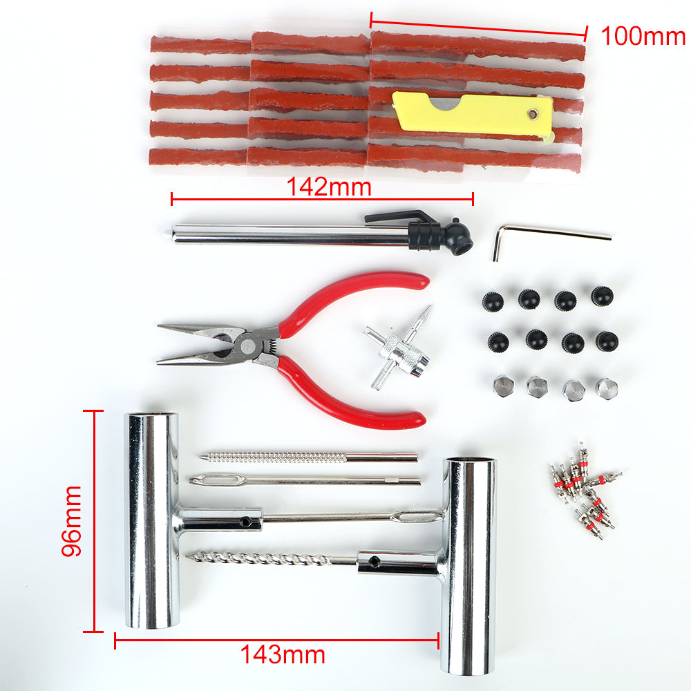 Vridezone 45-Piece Tubeless Tyre Repair Kit for E-Bikes