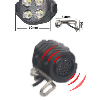 Vridezone 12W E-Bike Headlight with Horn