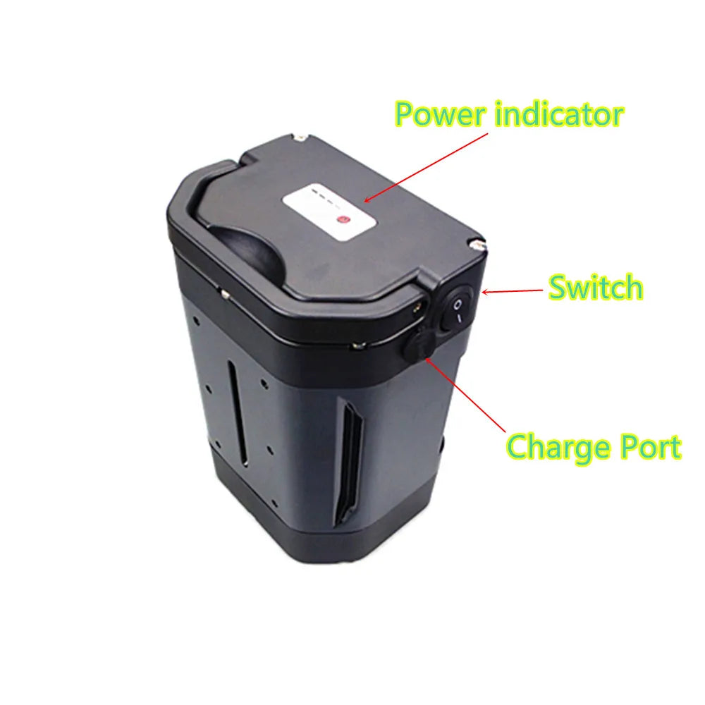 Folding Ebike City Bike Trike Ebike Battery 36V 10Ah 12.8Ah 14Ah 48V 10Ah 24V 10Ah Seat Post Mounting Battery with Charger