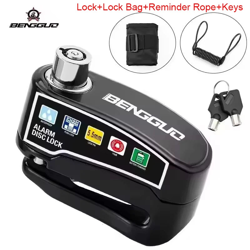 Vridezone 110 dB E-Bike Anti-Theft Disc Brake Lock