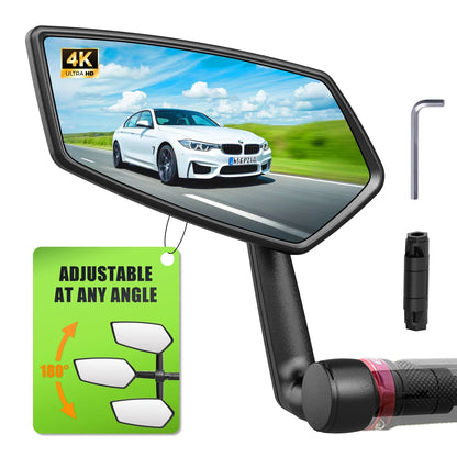 Vridezone Extended 360° E-Bike Bar-End Rear-View Mirror