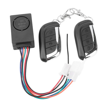 E-bike Alarm System Electric Scooter Security Anti Lost Remote Control Alert