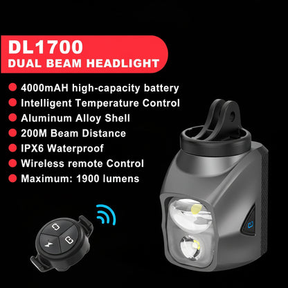 Vridezone 1900 Lumen Rechargeable E-Bike Headlight