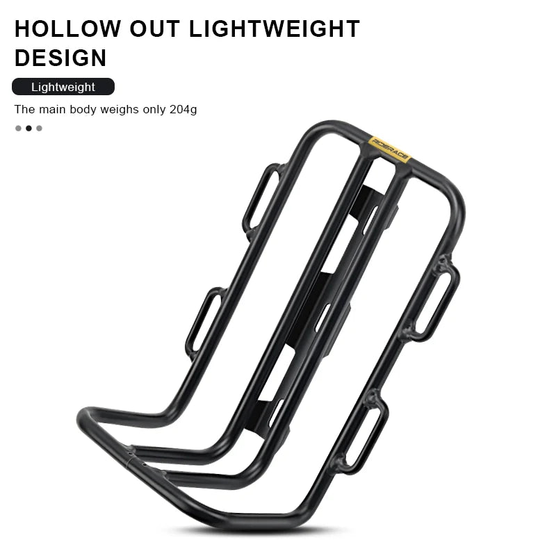 Bicycle Front Fork Shelf Bike Front Rack Carrier Pannier Aluminum Alloy Outdoor Cycling Racks Load Bearing Luggage Shelf Bracket