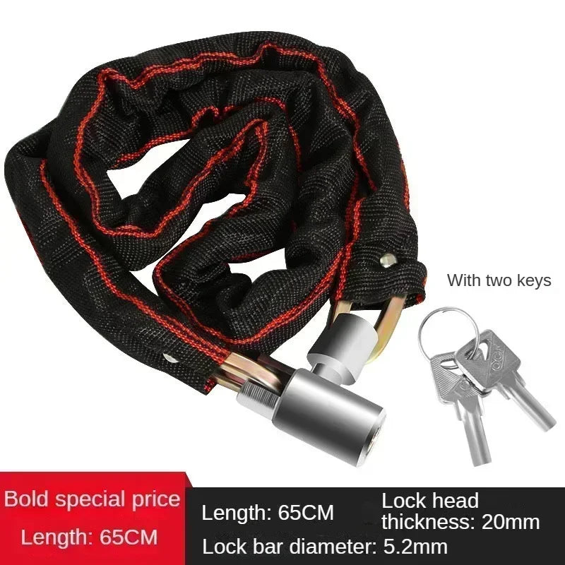 Vridezone Heavy-Duty Anti-Theft E-Bike Chain Lock