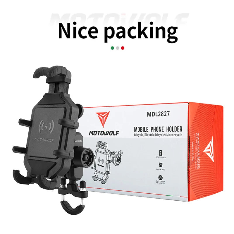 Vridezone 360° Wireless Charging E-Bike Phone Holder