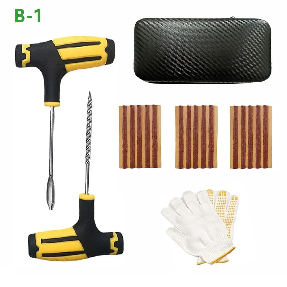 Vridezone Tubeless Tyre Puncture Repair Kit with Rubber Strips