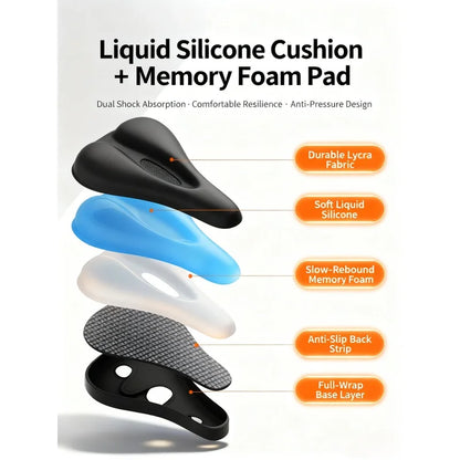 Vridezone Silicone and Memory Foam E-Bike Seat Cover