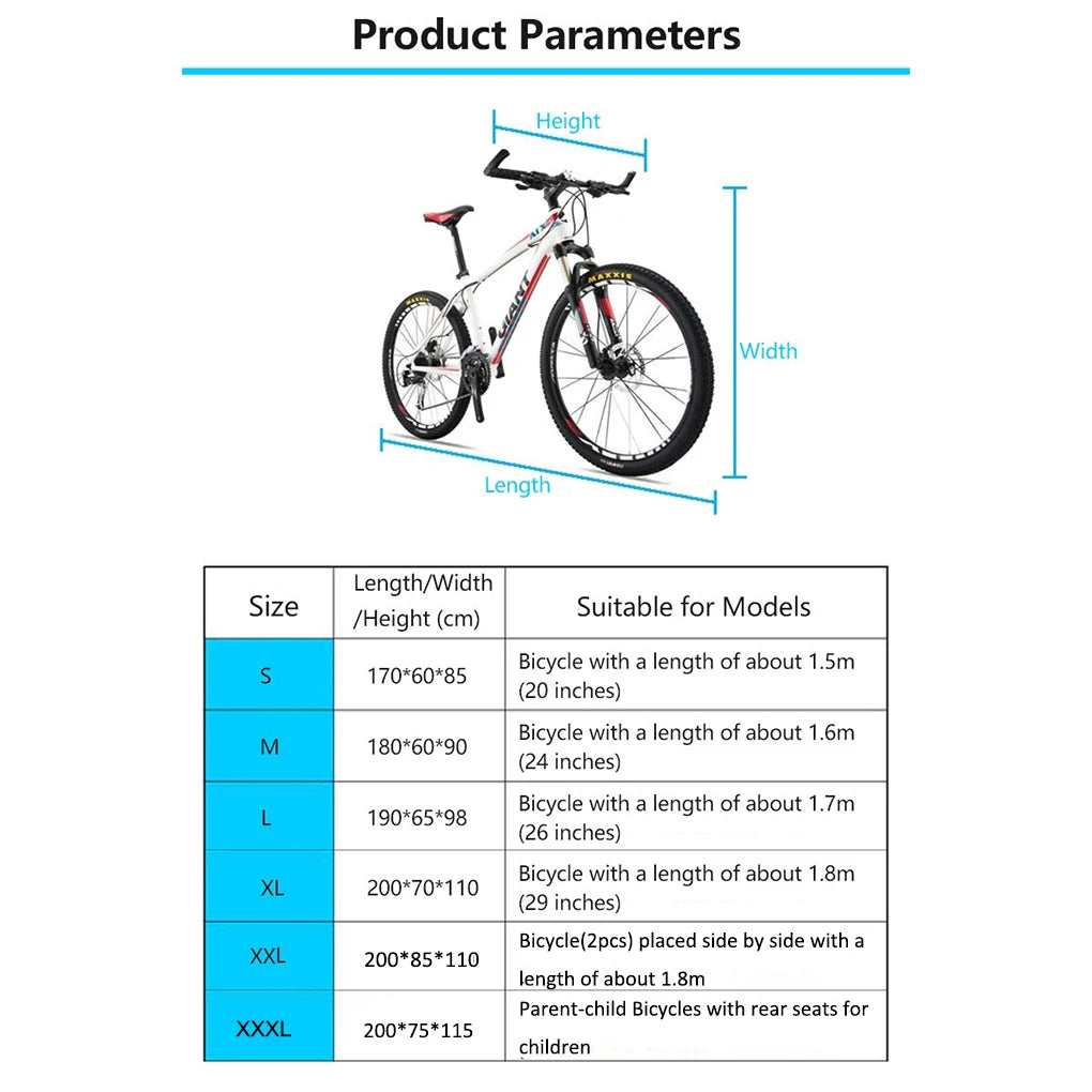 Vridezone Waterproof UV-Protective E-Bike Cover