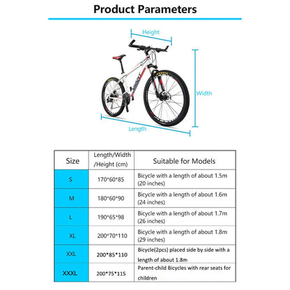 Vridezone Waterproof UV-Protective E-Bike Cover
