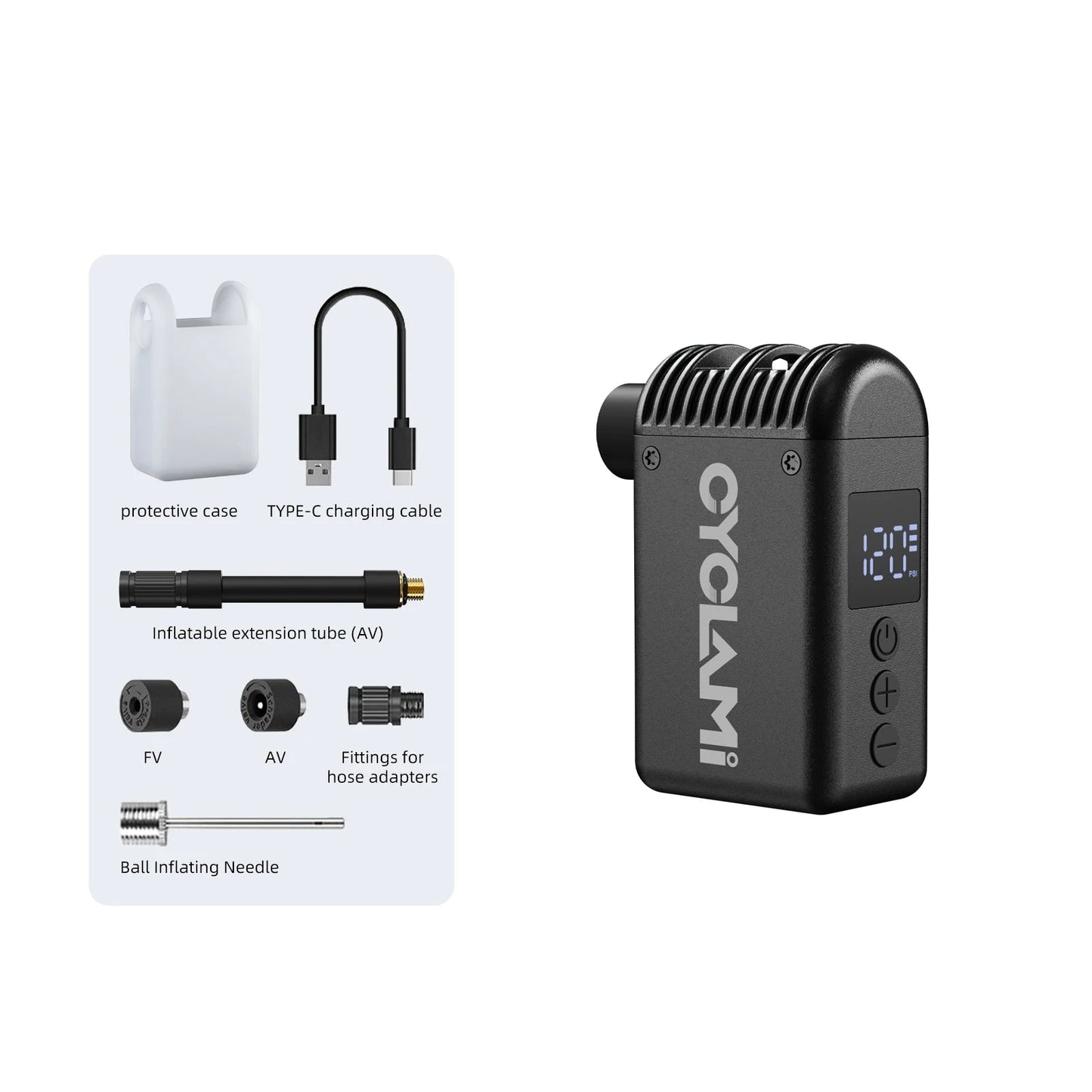 Vridezone Digital Electric E-Bike Tyre Inflator
