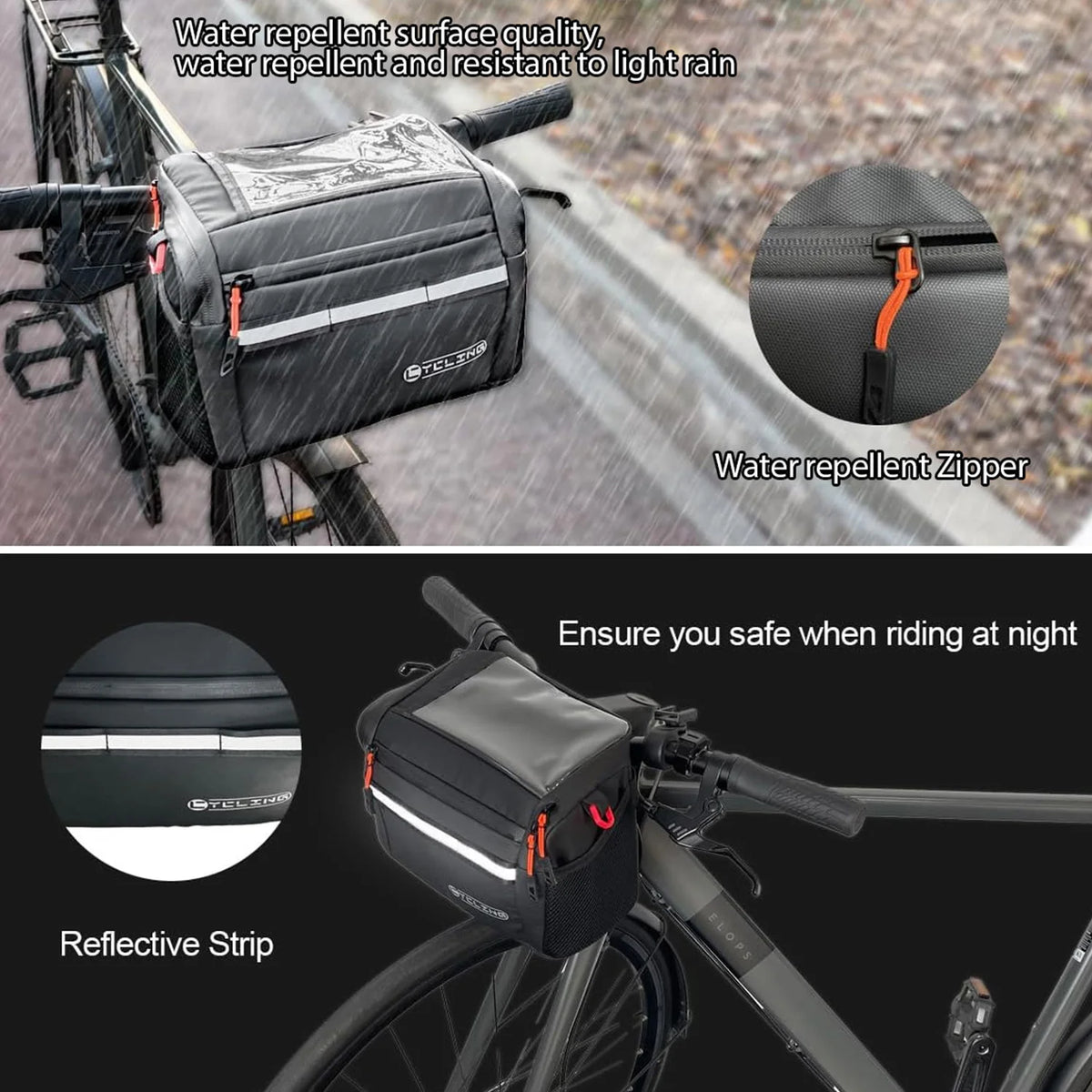 Vridezone 4L Insulated E-Bike Handlebar Bag