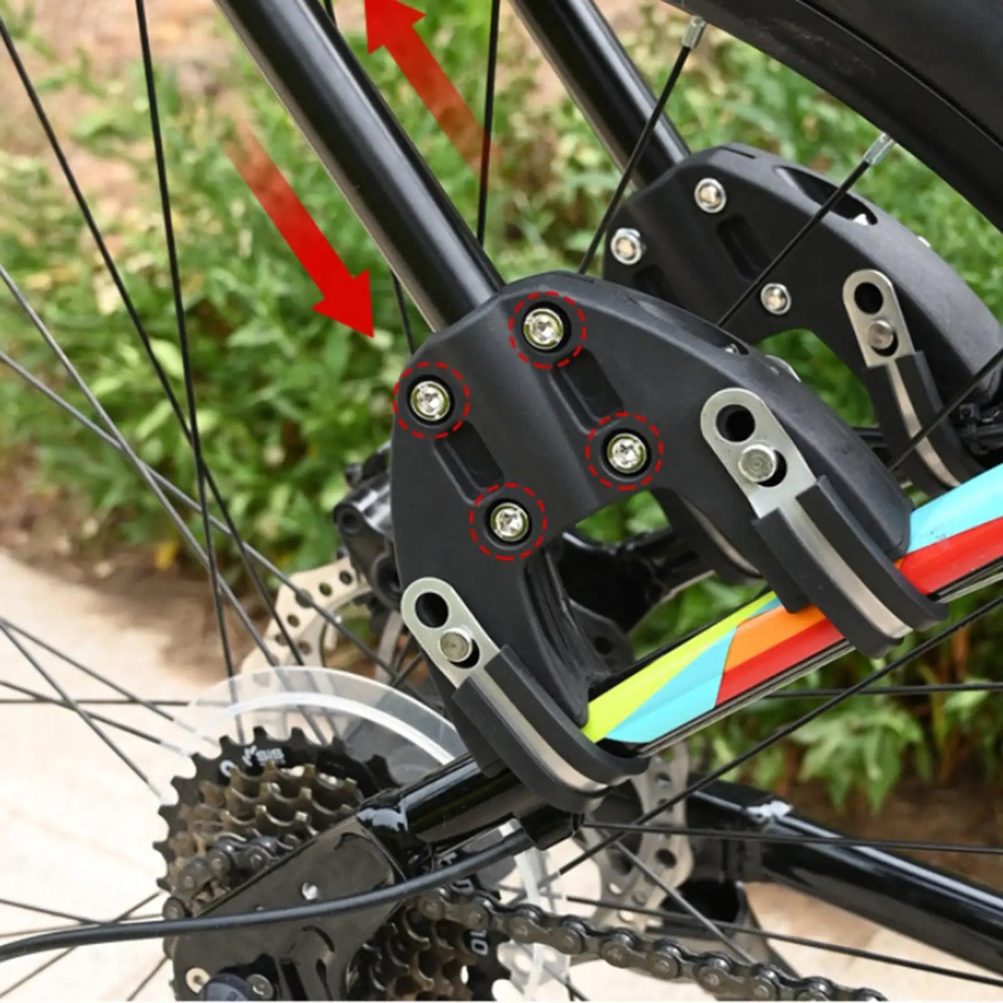Rear Bike Rack,Fits Mountain Bikes E MTB, Electric Mountain Bikes, Easy Install & Use, Fits Any Brand Pannier Bag & Rack Trunks