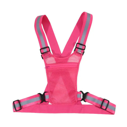 Vridezone Adjustable Reflective E-Bike Visibility Vest with Pocket