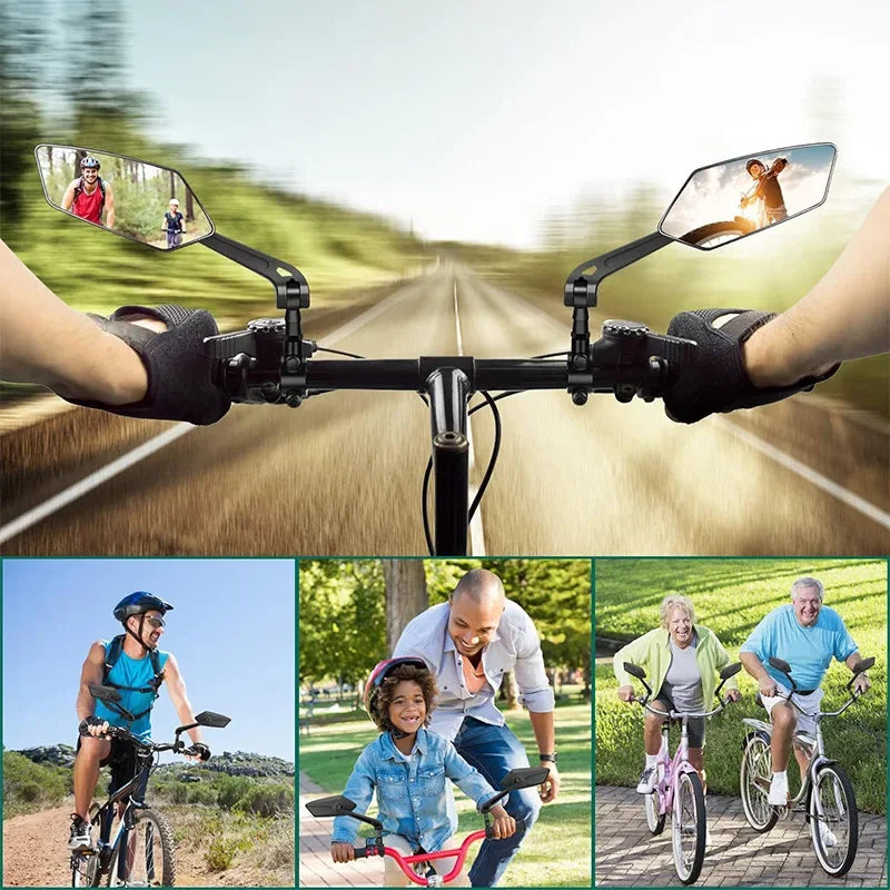Vridezone 4.5-Inch 360° Adjustable E-Bike Rear-View Mirror