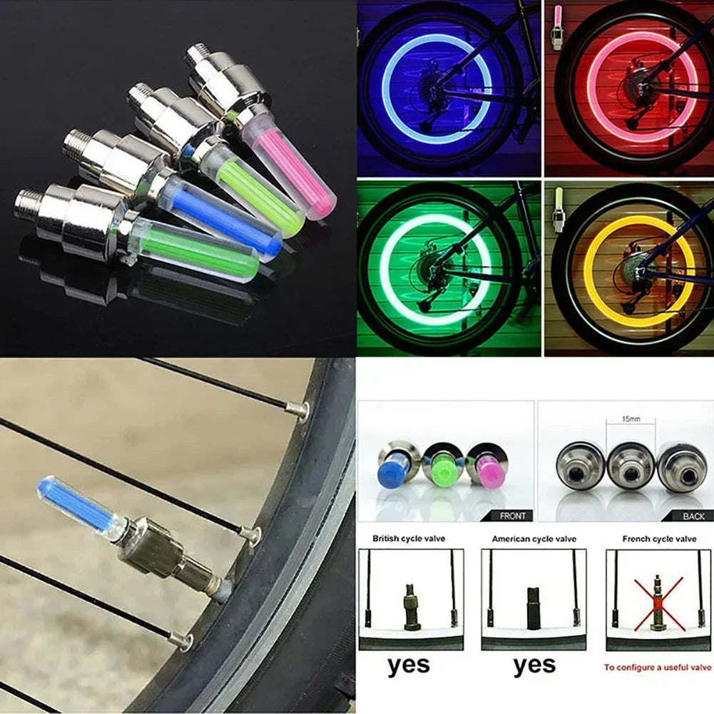 Vridezone Motion-Activated LED E-Bike Tyre Valve Lights