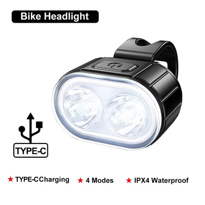 Vridezone Rechargeable E-Bike Front and Rear Light Set