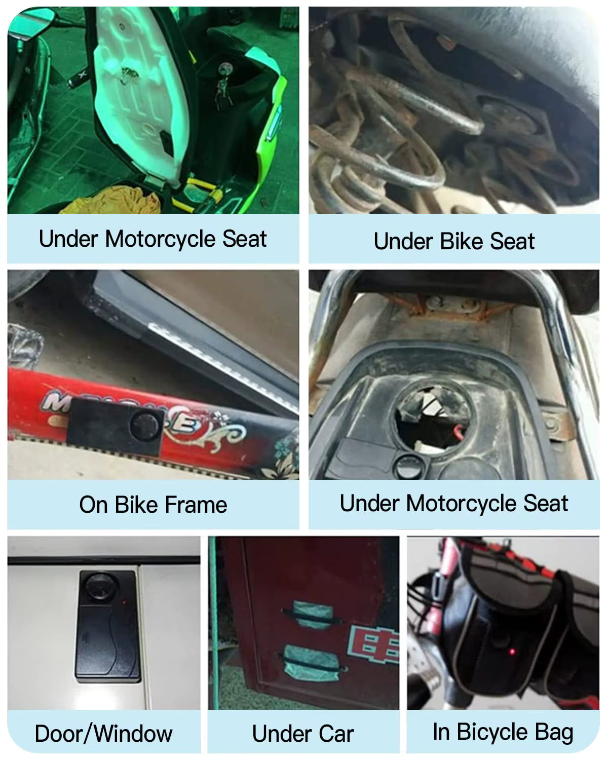Vridezone 110 dB E-Bike Anti-Theft Vibration Alarm