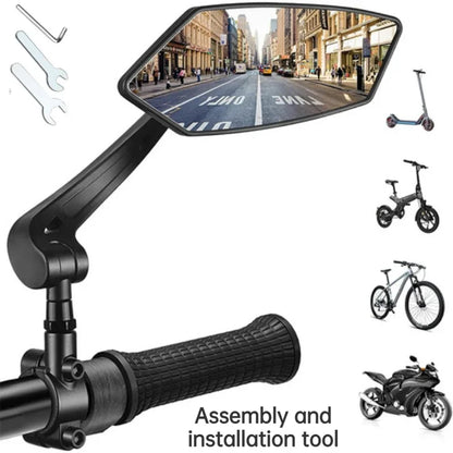 Vridezone 4.5-Inch 360° Adjustable E-Bike Rear-View Mirror