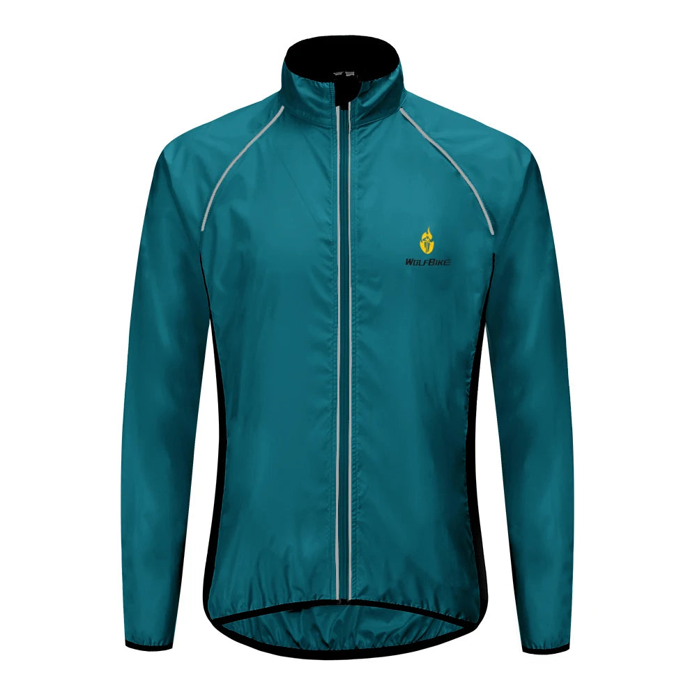 Vridezone Men’s Lightweight Reflective E-Bike Rain Jacket