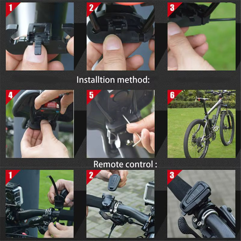 Vridezone A6 E-Bike Taillight & Anti-Theft Alarm