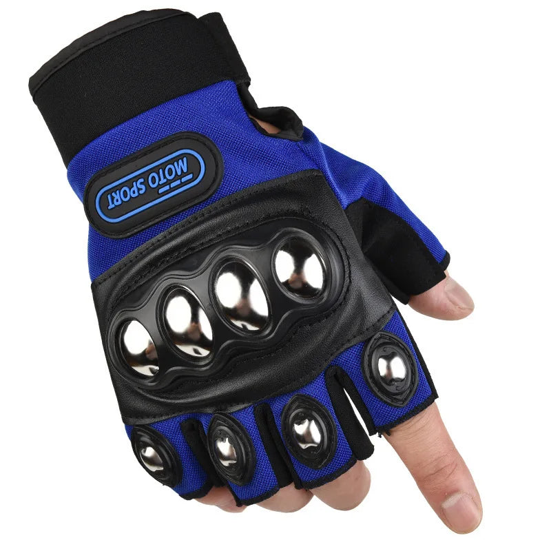 Vridezone Armoured Half-Finger E-Bike Riding Gloves