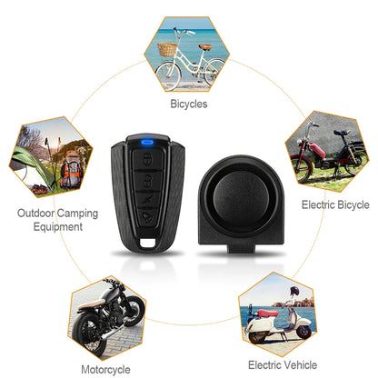 Vridezone 115 dB Wireless E-Bike Anti-Theft Alarm