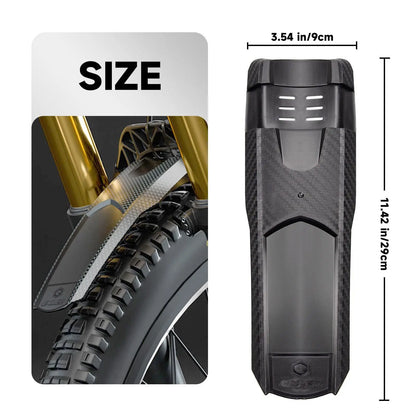 Vridezone Carbon-Look E-Bike Mudguard for 26–29-Inch Wheels