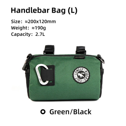 Vridezone Water-Resistant E-Bike Handlebar Bag – 1.1L to 2.7L