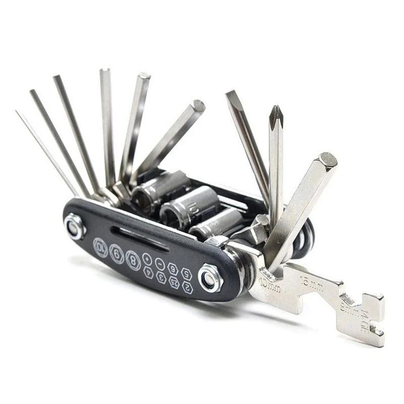 Vridezone 16-in-1 Folding E-Bike Repair Multitool Kit