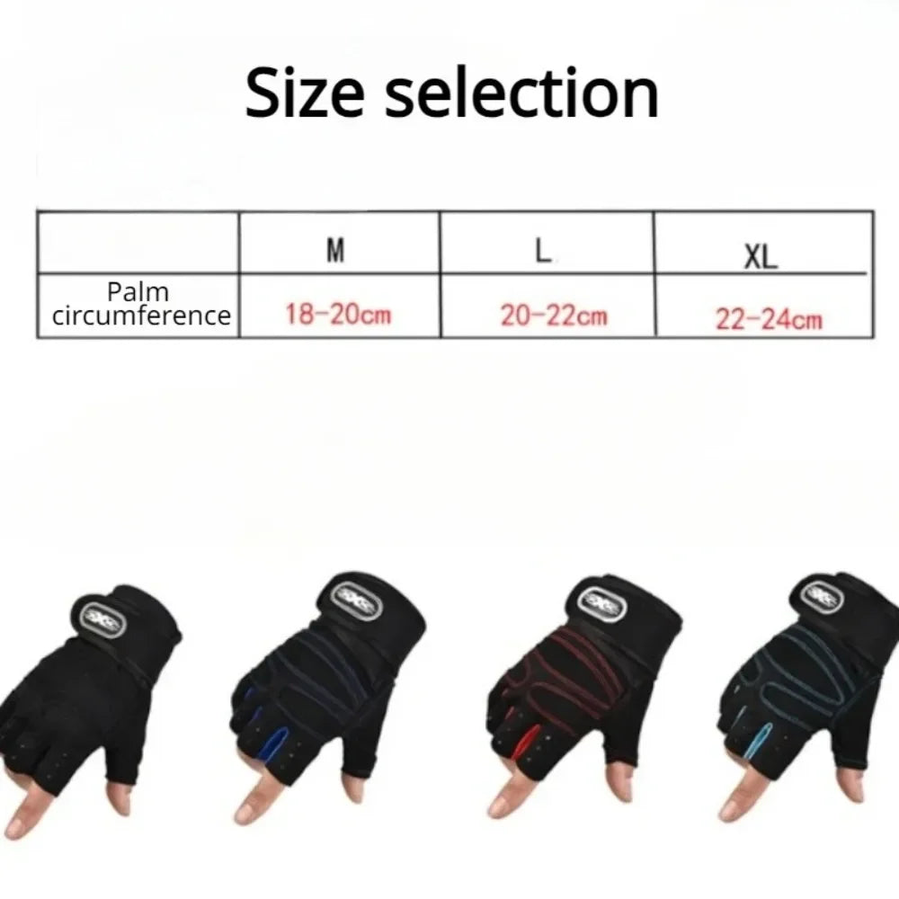 Vridezone Breathable Half-Finger E-Bike Gloves with Wrist Support