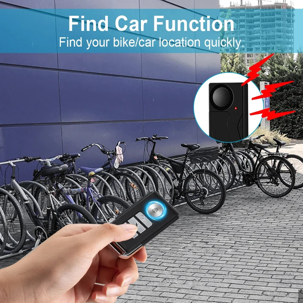 Vridezone 110 dB E-Bike Anti-Theft Vibration Alarm