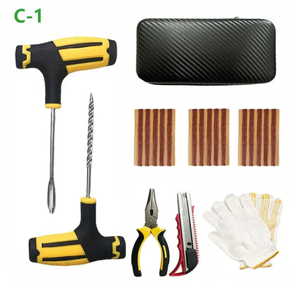 Vridezone Tubeless Tyre Puncture Repair Kit with Rubber Strips
