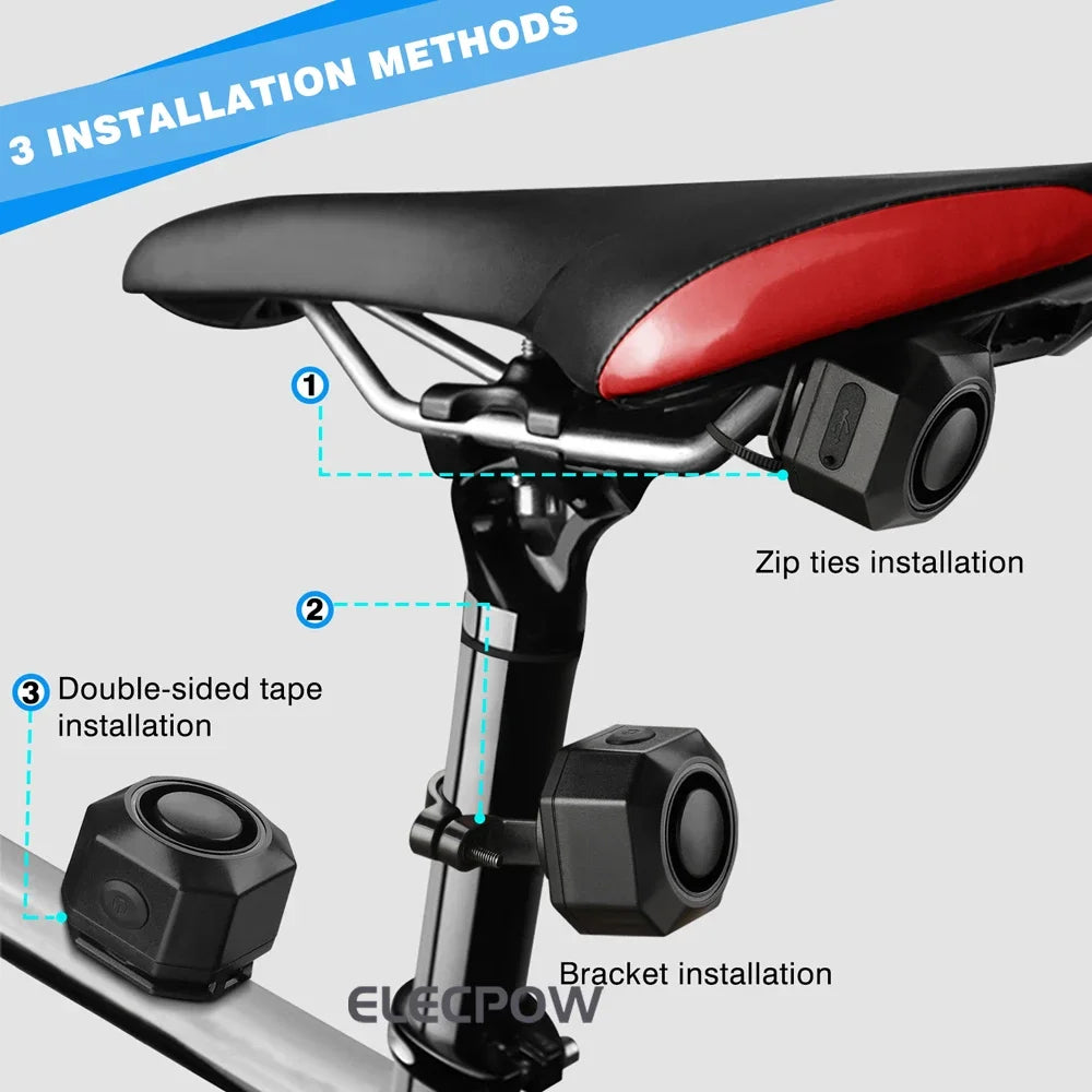 Vridezone 4-in-1 E-Bike Taillight & Anti-Theft Alarm