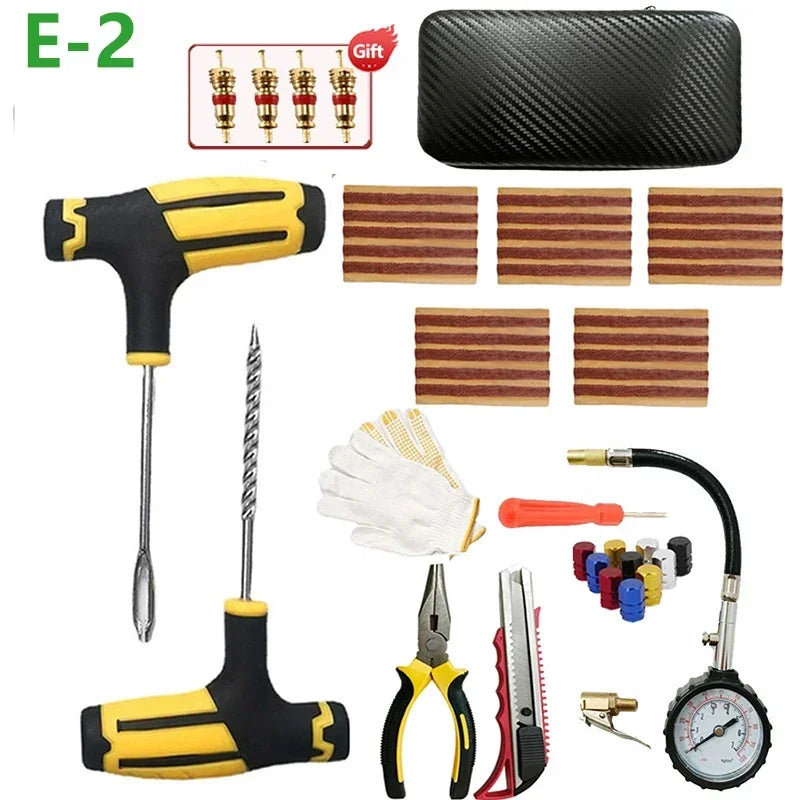 Vridezone Tubeless Tyre Puncture Repair Kit with Rubber Strips