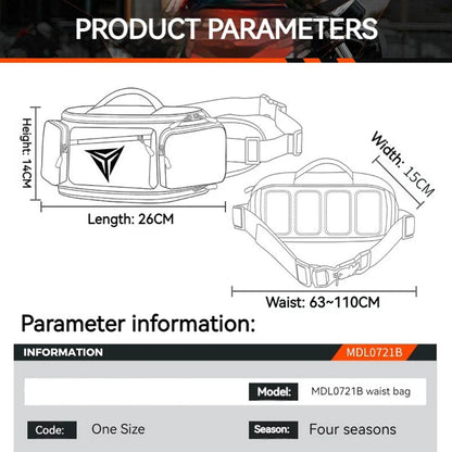 Vridezone Expandable Water-Resistant E-Bike Waist Bag