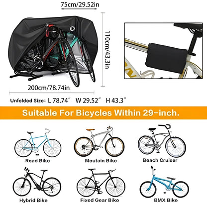 Vridezone XXL Waterproof Cover for 2 E-Bikes