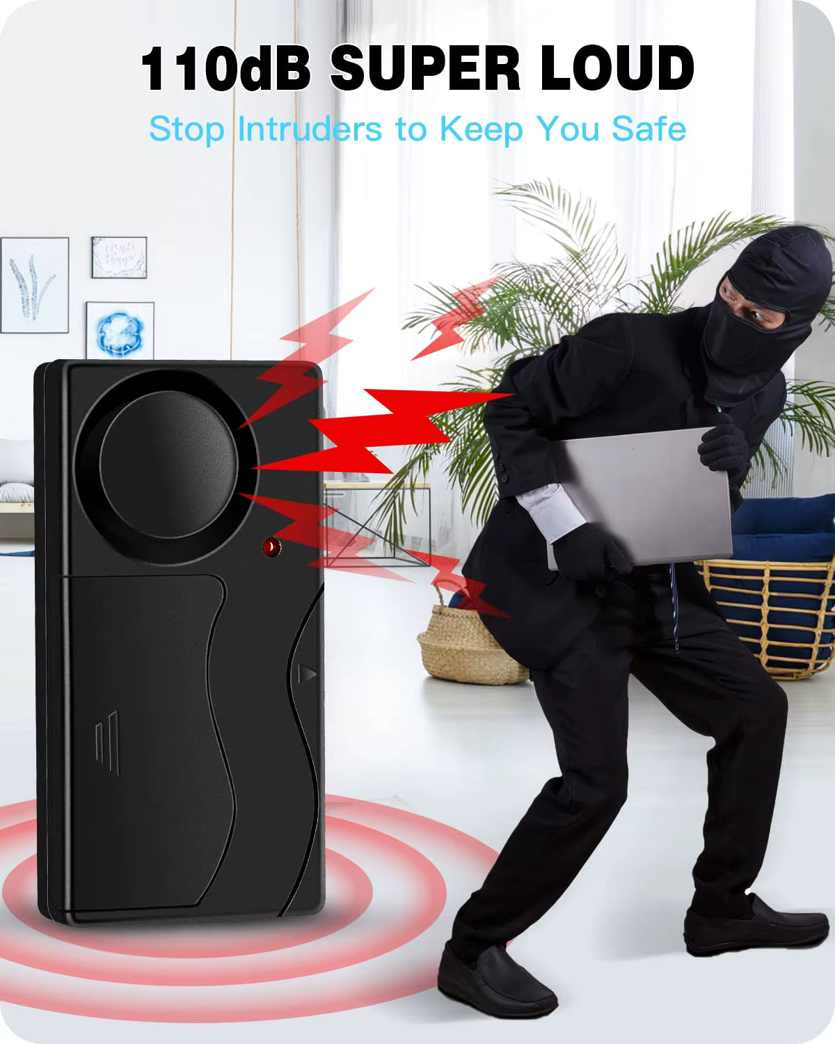 Vridezone 110 dB E-Bike Anti-Theft Vibration Alarm