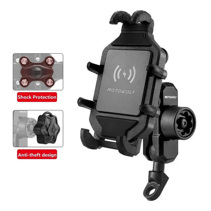 Vridezone 360° Wireless Charging E-Bike Phone Holder