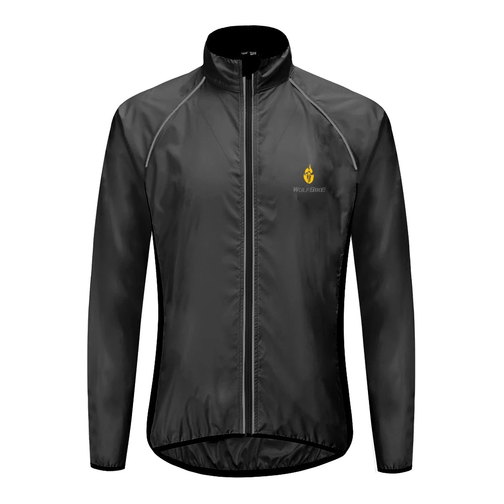 Vridezone Men’s Lightweight Reflective E-Bike Rain Jacket