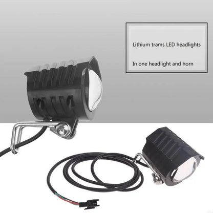 Vridezone 2-in-1 E-Bike Headlight and Horn
