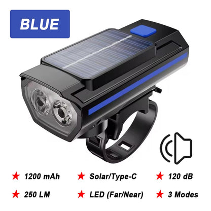 Vridezone 2000 Lumen 4000 mAh Solar E-Bike Headlight