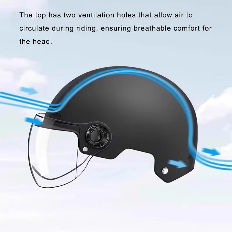 Vridezone Adult Half-Cover E-Bike Helmet