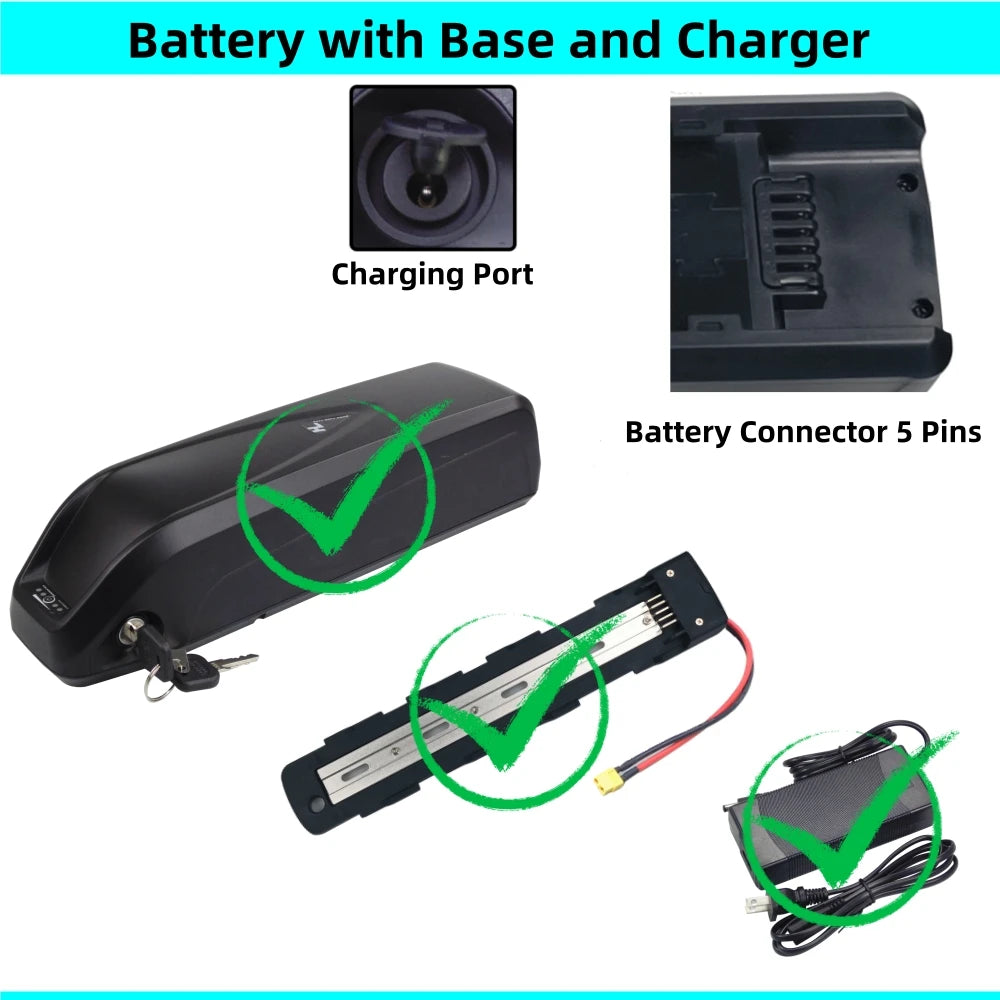 24v 36v 48v 52v Hailong Electric Bike Bicycle batteries 10ah 10.4ah 11.6ah 12ah 13ah 14ah 15ah 16ah 17ah 17.5ah Ebike Battery